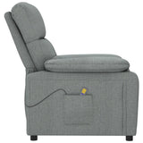 Fauteuil de massage Gris foncé Tissu