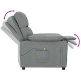 Fauteuil de massage Gris foncé Tissu