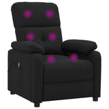 Fauteuil de massage Noir Tissu