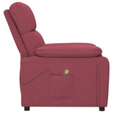 Fauteuil de massage Rouge bordeaux Tissu
