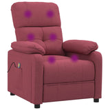 Fauteuil de massage Rouge bordeaux Tissu