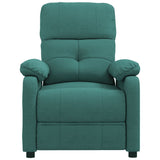 Fauteuil de massage Vert foncé Tissu
