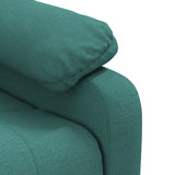Fauteuil de massage Vert foncé Tissu