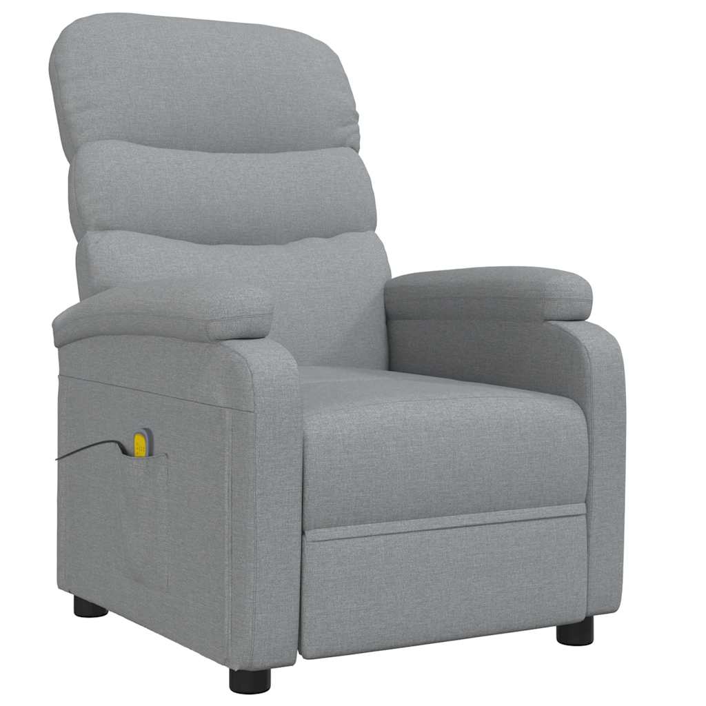 Fauteuil de massage Gris clair Tissu