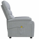 Fauteuil de massage Gris clair Tissu