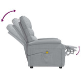 Fauteuil de massage Gris clair Tissu