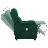 Chaise de massage Vert foncé 67.5 x 93.5 x 101.5 cm tissu