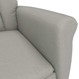 Fauteuil Relax Light Grey Gris clair 70.5 x 96.5 x 95 cm tissu
