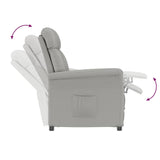 Fauteuil Relax Light Grey Gris clair 70.5 x 96.5 x 95 cm tissu
