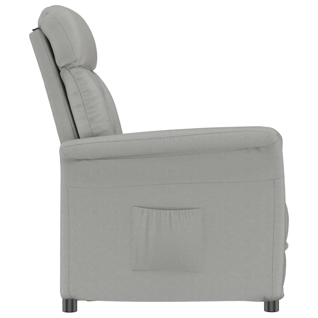 Fauteuil Relax Light Grey Gris clair 70.5 x 96.5 x 95 cm tissu
