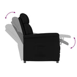 Fauteuil inclinable noir Noir 70.5 x 96.5 x 95 cm Faux cuir