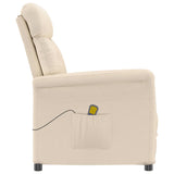 Fauteuil de massage Beige Tissu microfibre