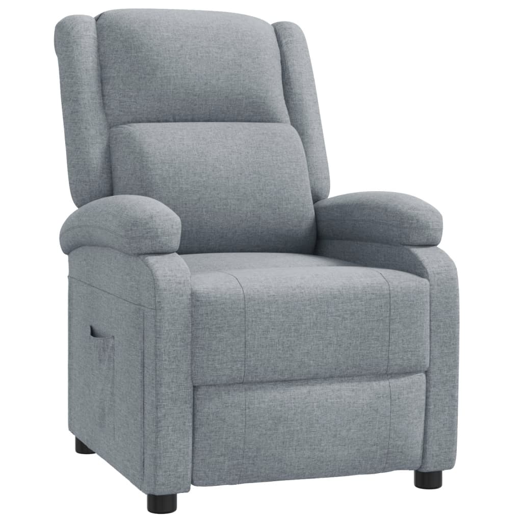 Fauteuil inclinable Gris clair Tissu