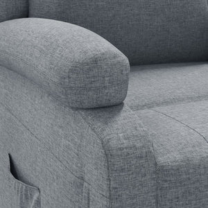 Fauteuil inclinable Gris clair Tissu