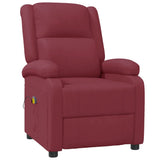 Fauteuil de massage Rouge bordeaux Similicuir