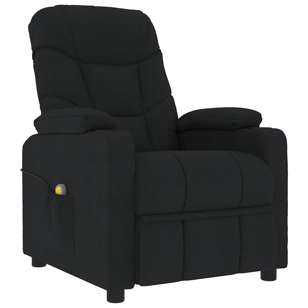 Fauteuil inclinable Noir Tissu