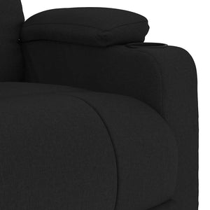 Fauteuil inclinable Noir Tissu