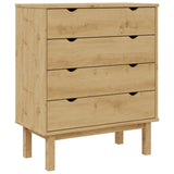 Commode OTTA 76,5x39,5x90 cm Bois de pin massif