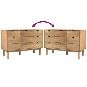 Commode OTTA 111x43x73,5 cm bois de pin massif