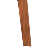 Tabourets de bar 2 pcs Cuir véritable et bois d'acacia solide