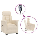 Fauteuil inclinable électrique Beige Microfibre