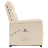 Fauteuil inclinable électrique Beige Microfibre