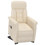 Fauteuil inclinable électrique Beige Microfibre