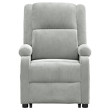 Fauteuil de massage Gris clair Velours