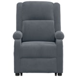 Fauteuil de massage Gris foncé Velours