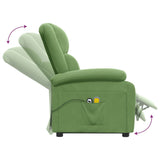 Fauteuil de massage Vert clair Velours