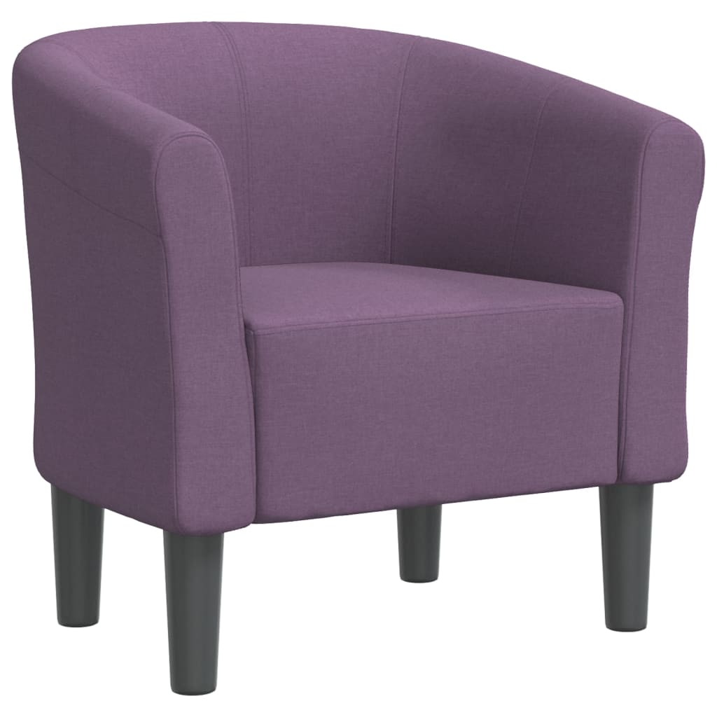 Chaise cabriolet violet tissu