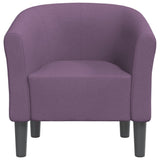 Chaise cabriolet violet tissu