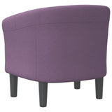 Chaise cabriolet violet tissu