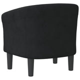 Chaise cabriolet noir velours