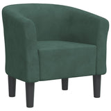 Chaise cabriolet vert foncé velours