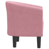 Chaise cabriolet rose velours