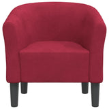 Chaise cabriolet rouge bordeaux velours