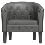 Chaise cabriolet gris similicuir