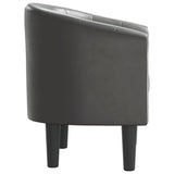 Chaise cabriolet gris similicuir