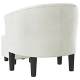 Chaise cabriolet avec repose-pied blanc similicuir