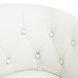Chaise cabriolet avec repose-pied blanc similicuir