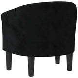 Chaise cabriolet noir velours