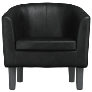 Fauteuil noir similicuir