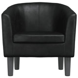 Fauteuil noir similicuir
