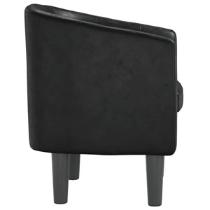 Fauteuil noir similicuir