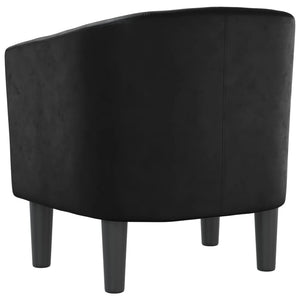 Fauteuil noir similicuir