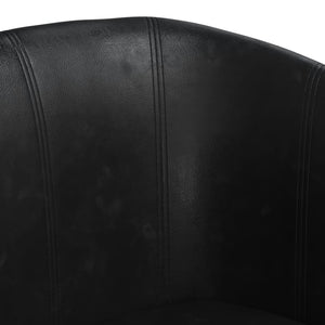 Fauteuil noir similicuir