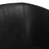 Fauteuil noir similicuir