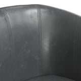 Fauteuil gris similicuir