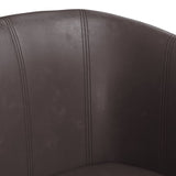 Fauteuil marron similicuir